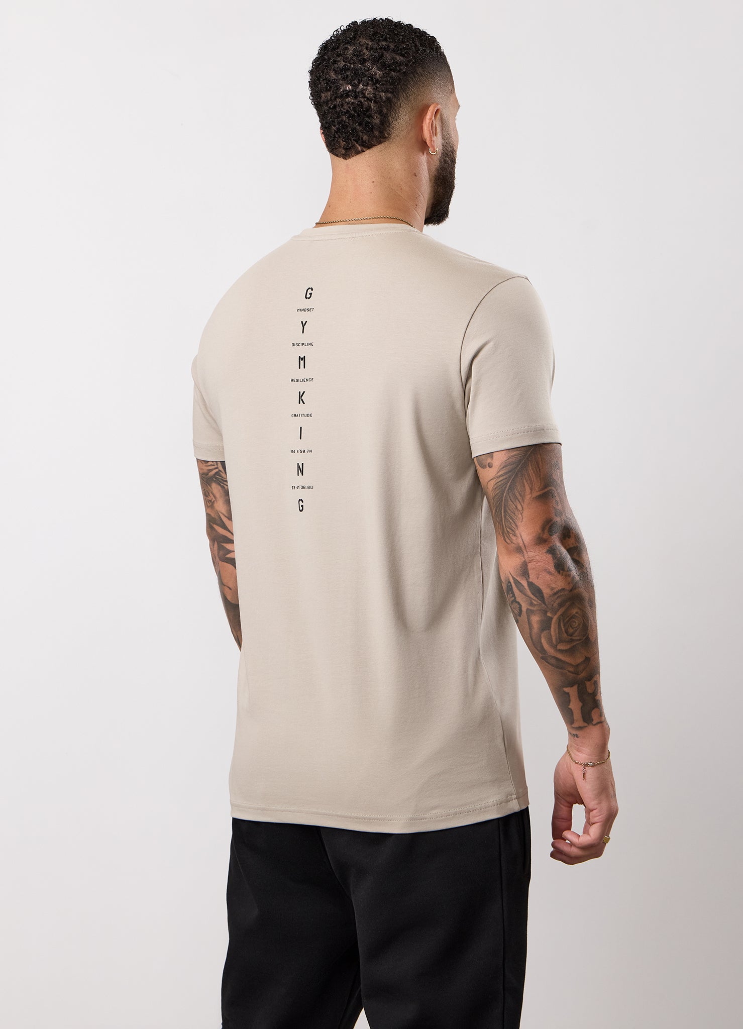 Gym King Stoic Krafla Jersey Tee - Sand Stone