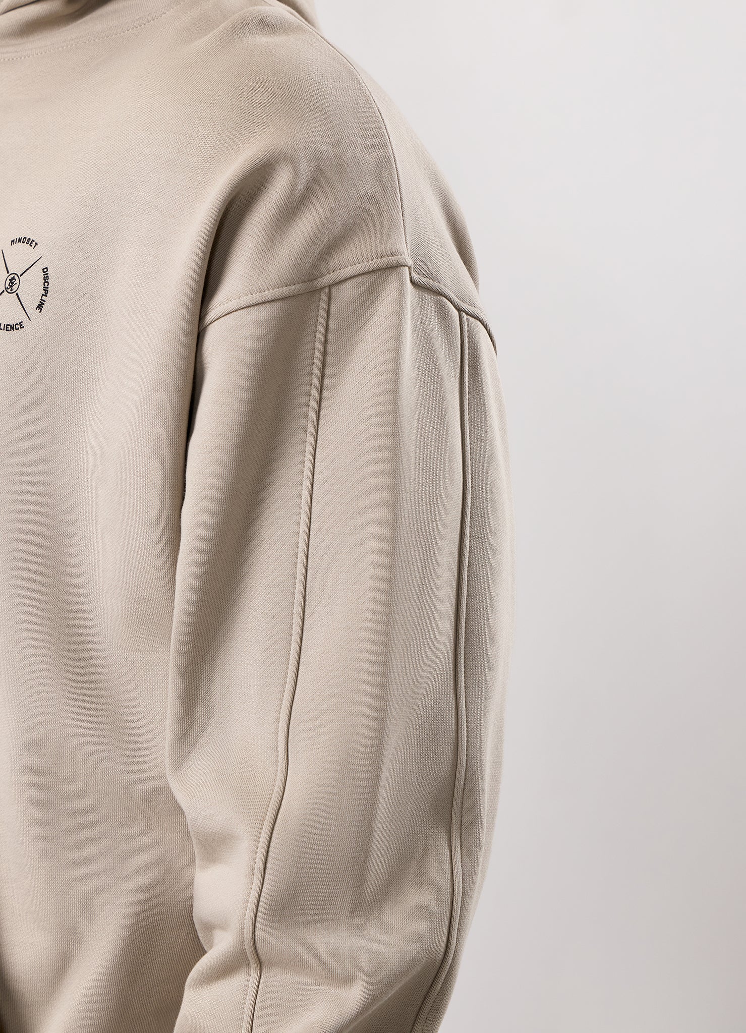 Gym King Stoic Krafla Loopback Hood - Sand Stone