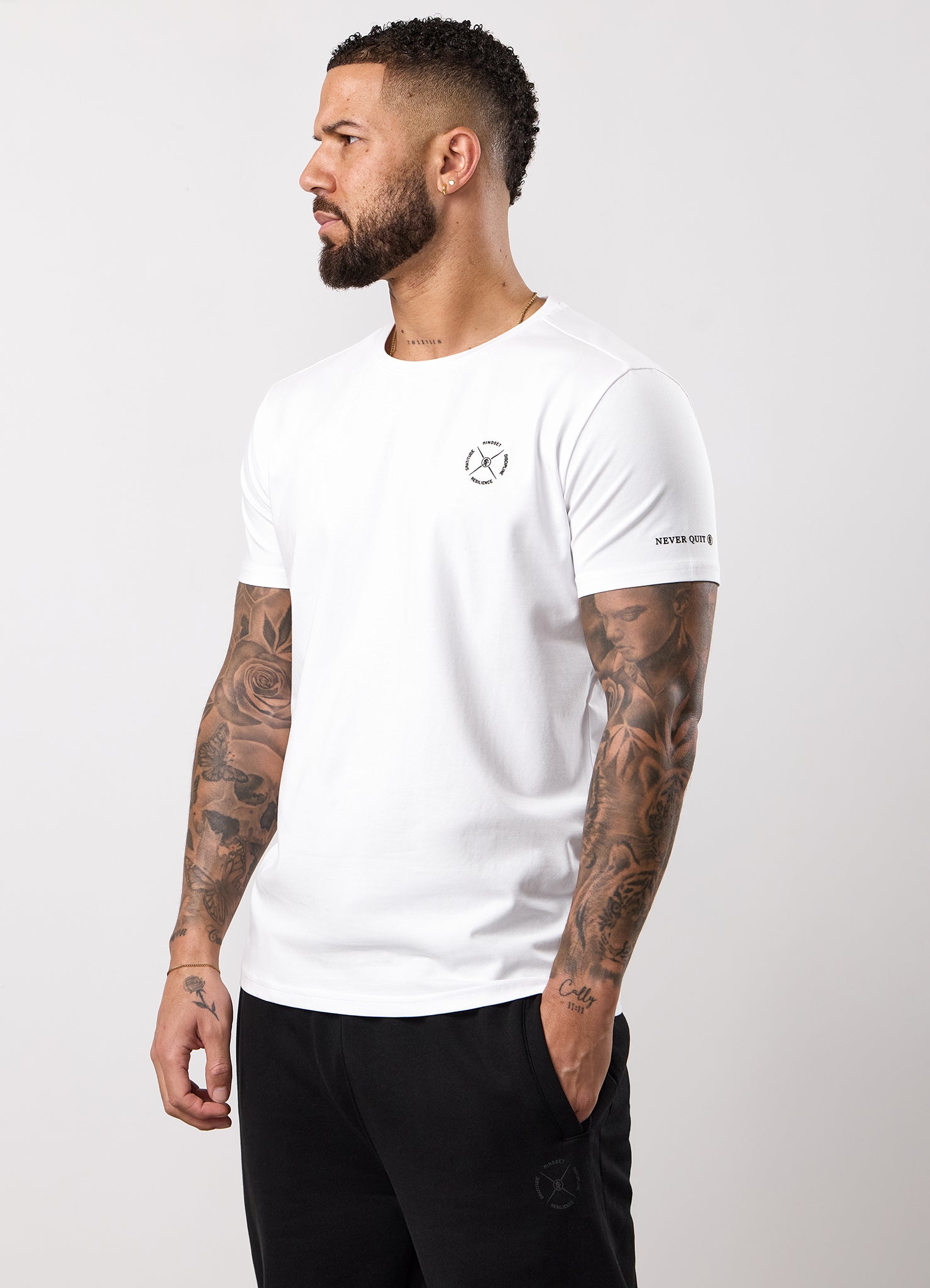 Gym King Stoic Resilience Tee - White
