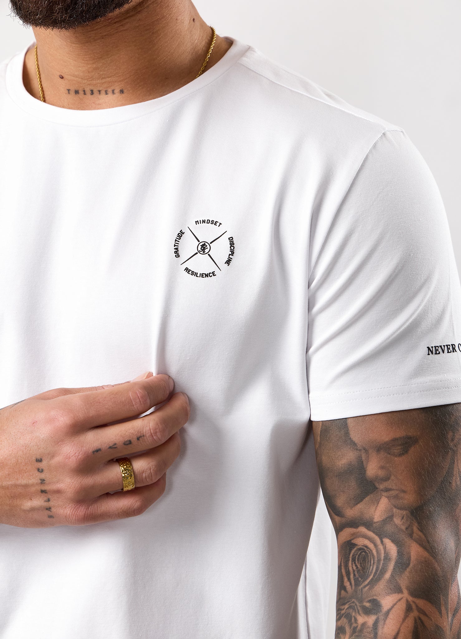 Gym King Stoic Resilience Tee - White