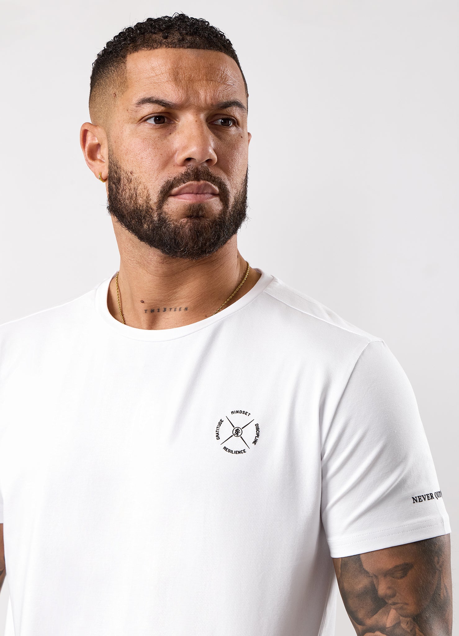 Gym King Stoic Resilience Tee - White