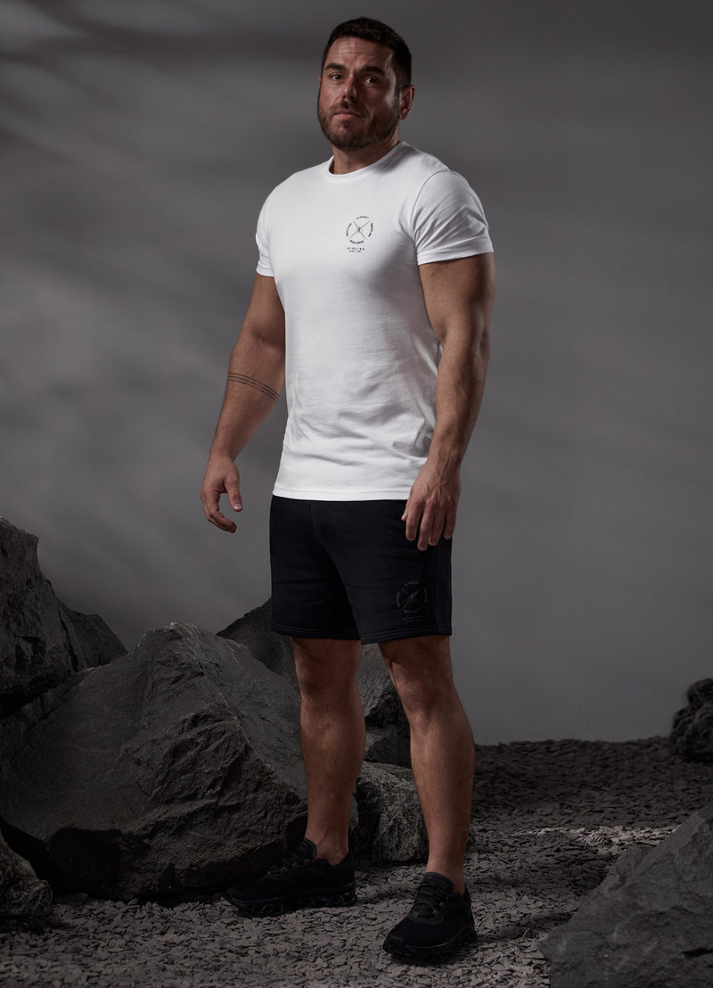 Gym King Compass Tee - White