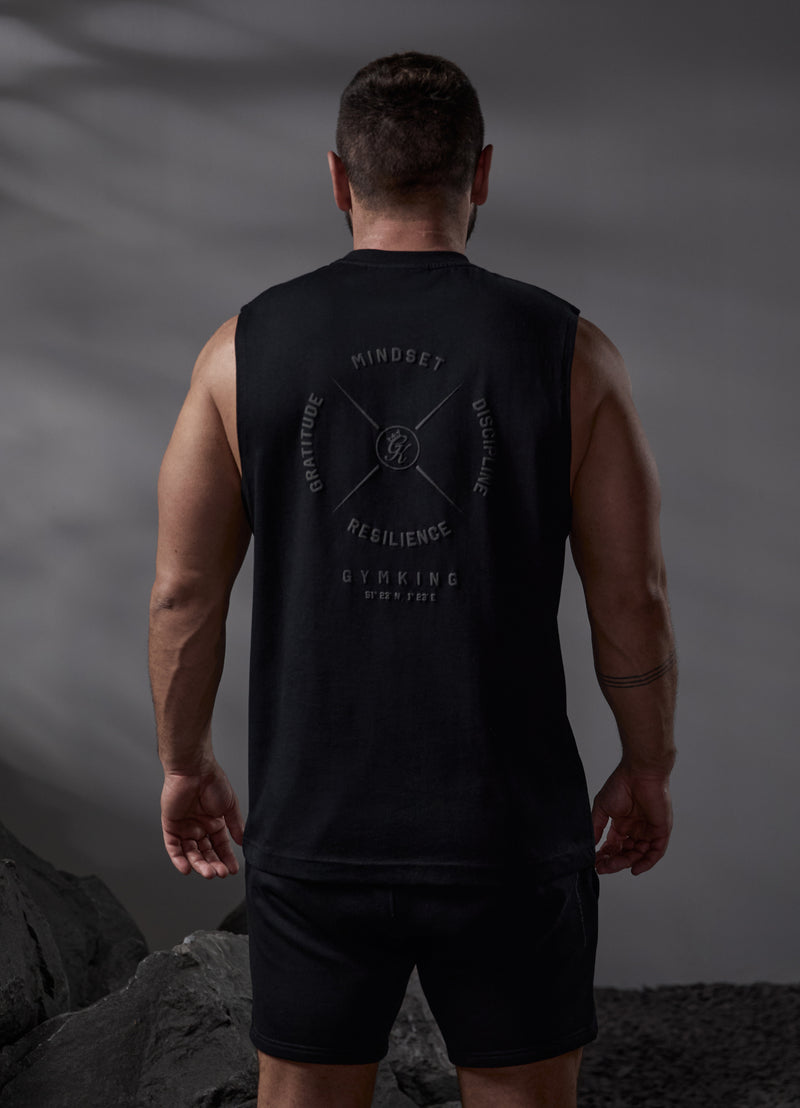 Gym King Compass Tank - Black