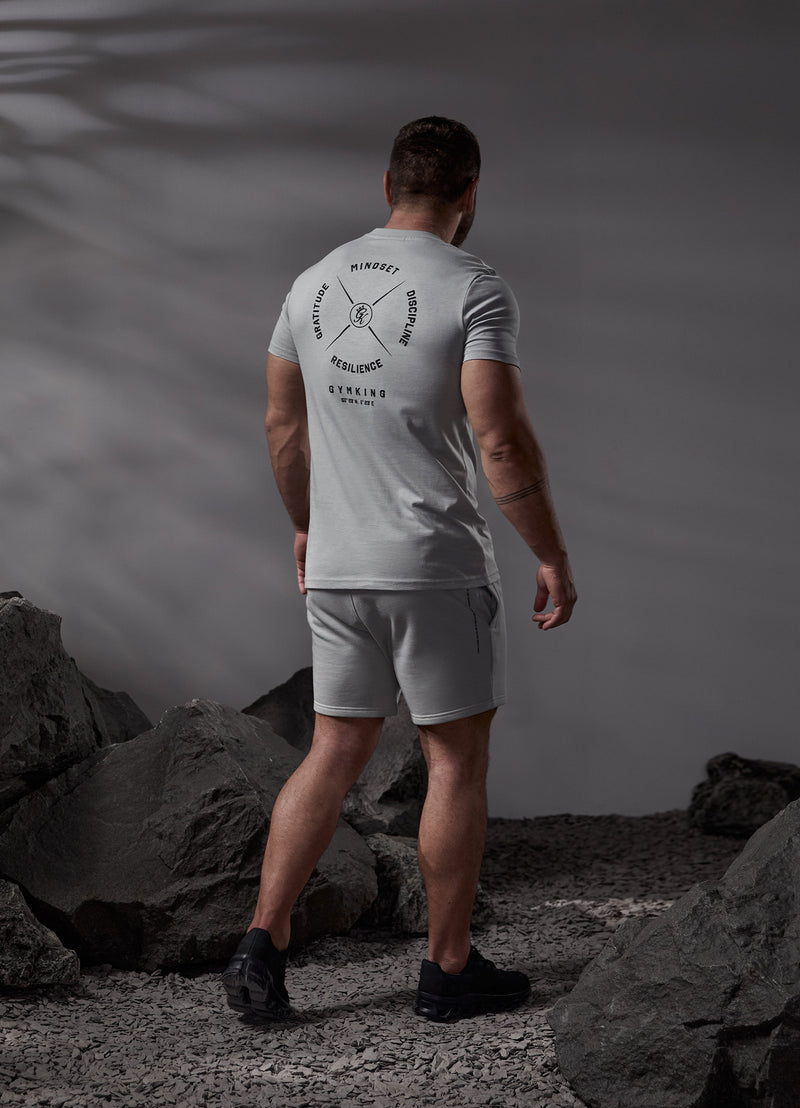 Gym King Compass Tee - Urban Grey