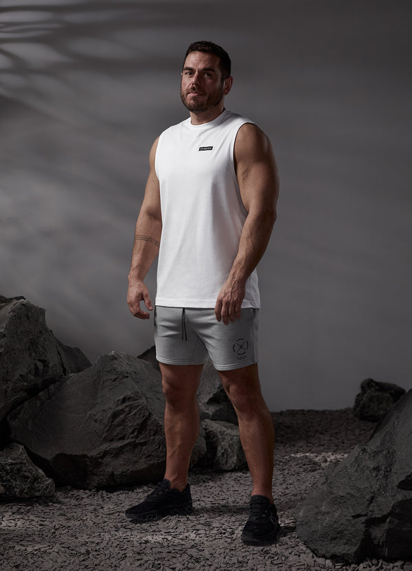 Gym King Stoic Tank - White