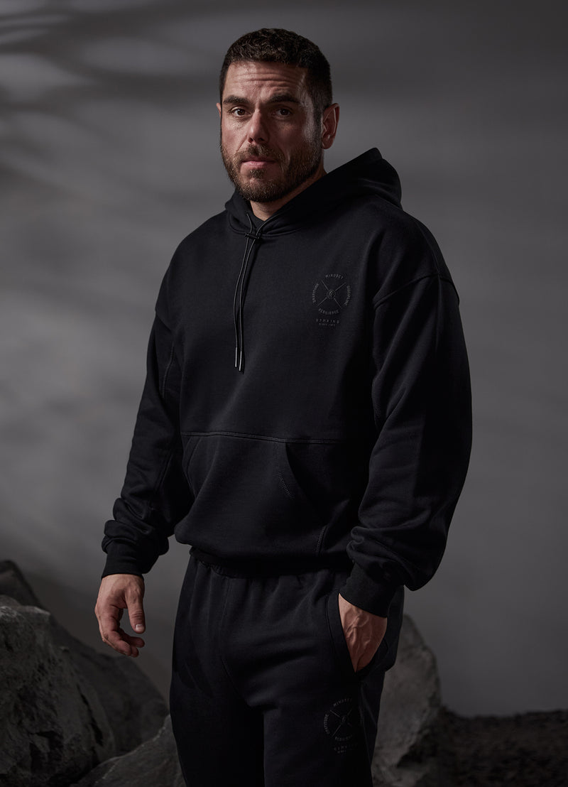 Gym King Compass Hood - Black