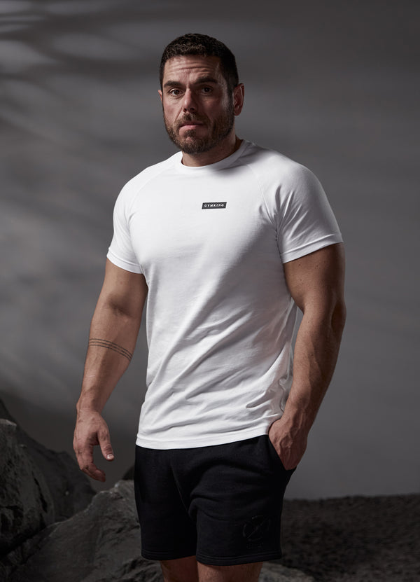 Gym King Stoic Tee - White