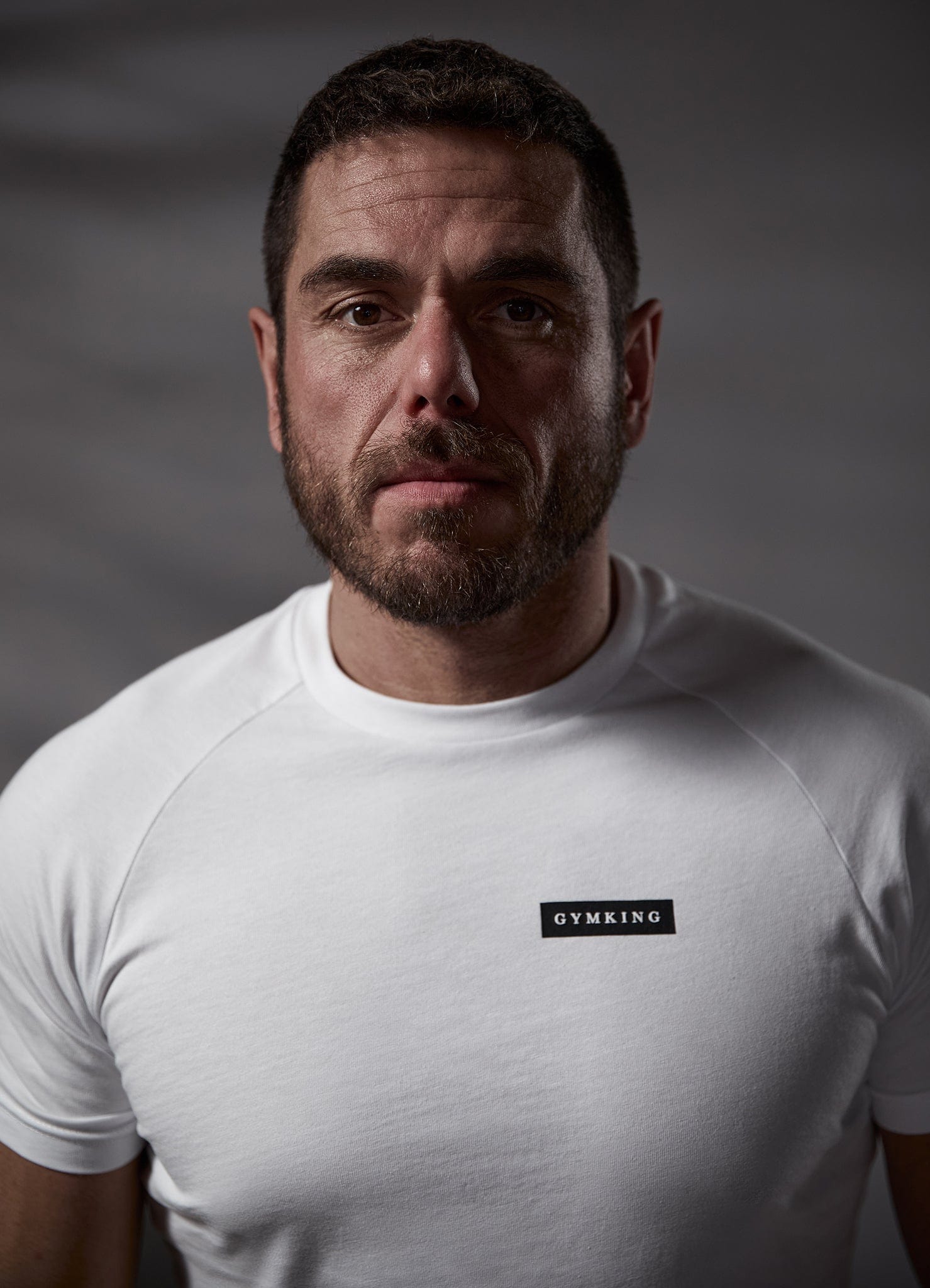 Gym King Stoic Tee - White