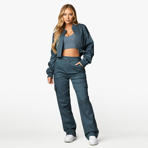 Gym King Woven Tracksuit - Storm Blue
