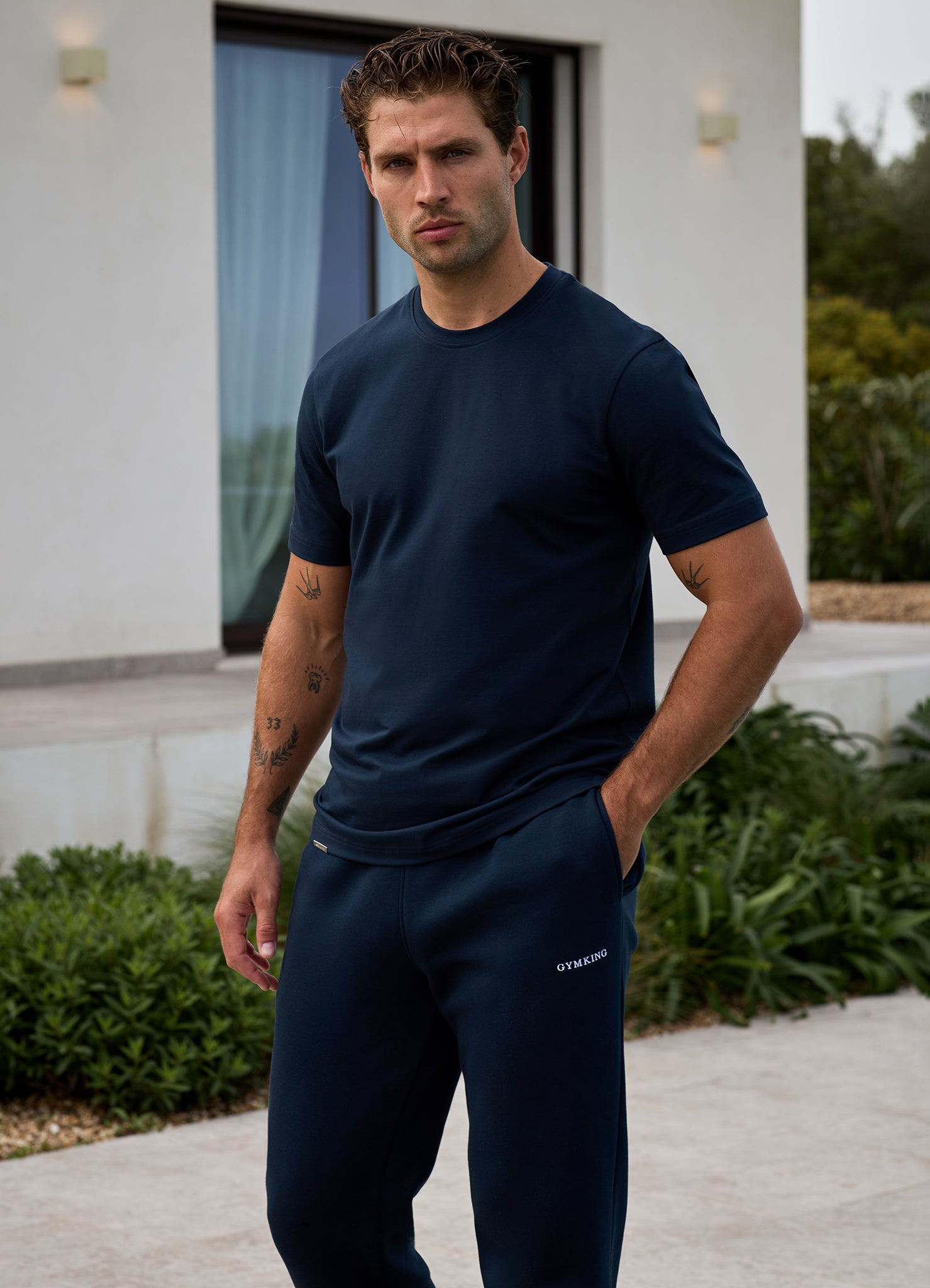 Gym King Signature Tee - Navy