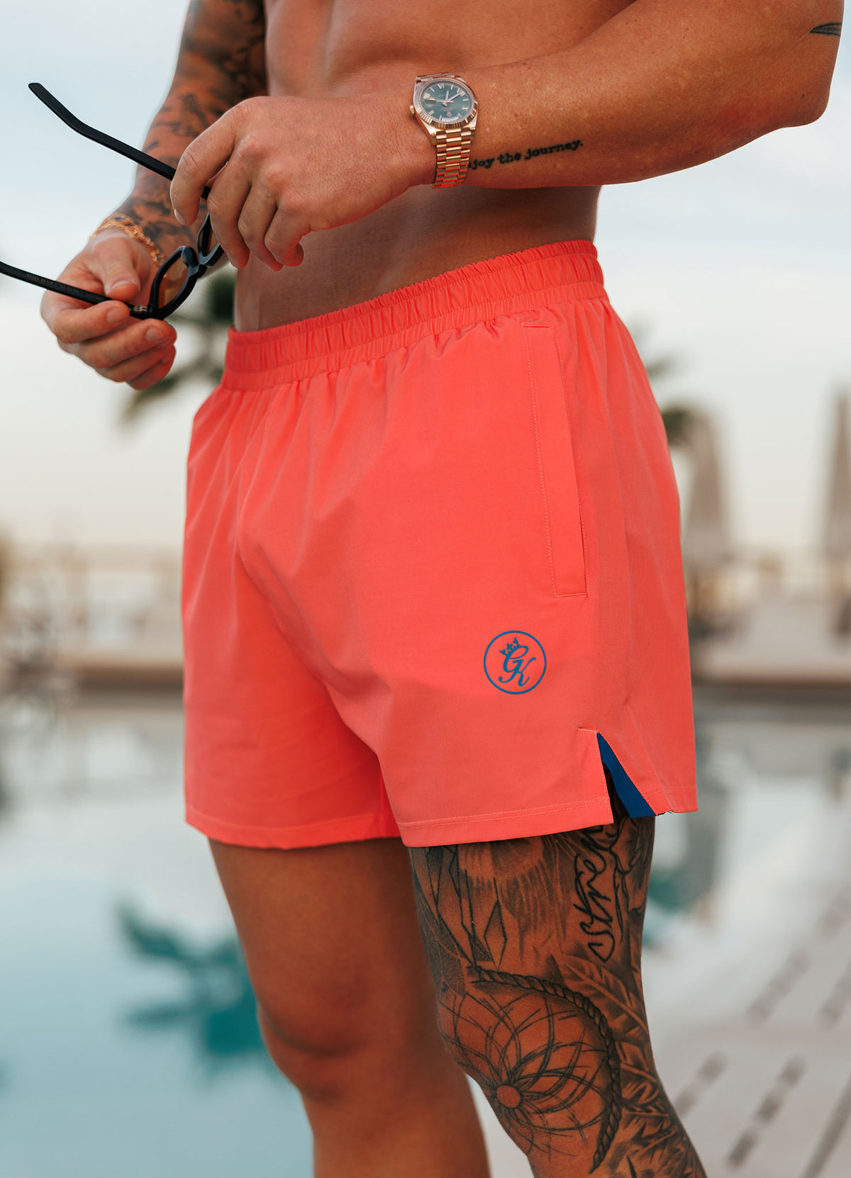 Gym King Miami Swim Short - Coral