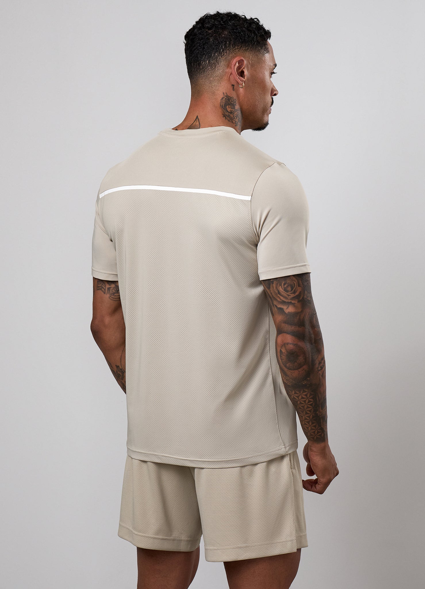 Gym King Synergy Tee - Vanilla Brown