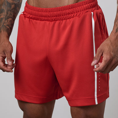 Gym King Synergy Mesh 6" Short - Core Red