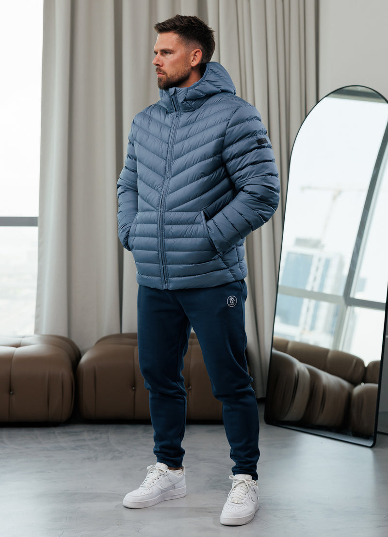 Gym King Endurance Puffer Jacket - Slate Blue