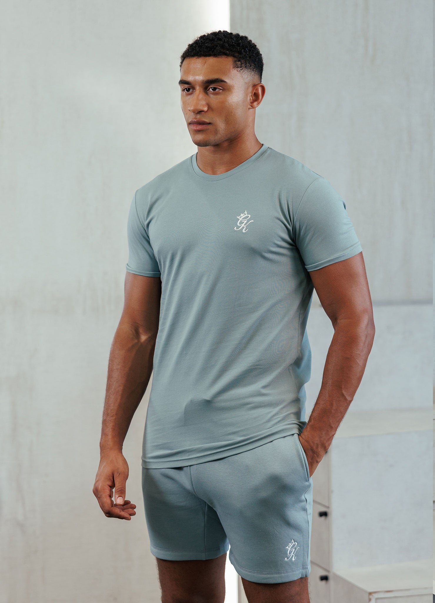 Gym King Fundamental Jersey T-Shirt - Smoke