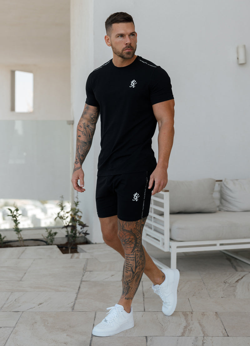 Gym King Taped Jersey Short - Black