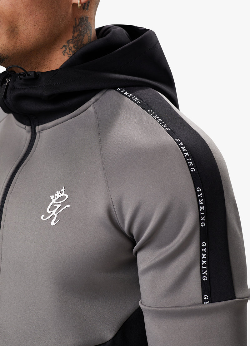 Gym King Taped Core Plus Tracksuit - Black/Steel