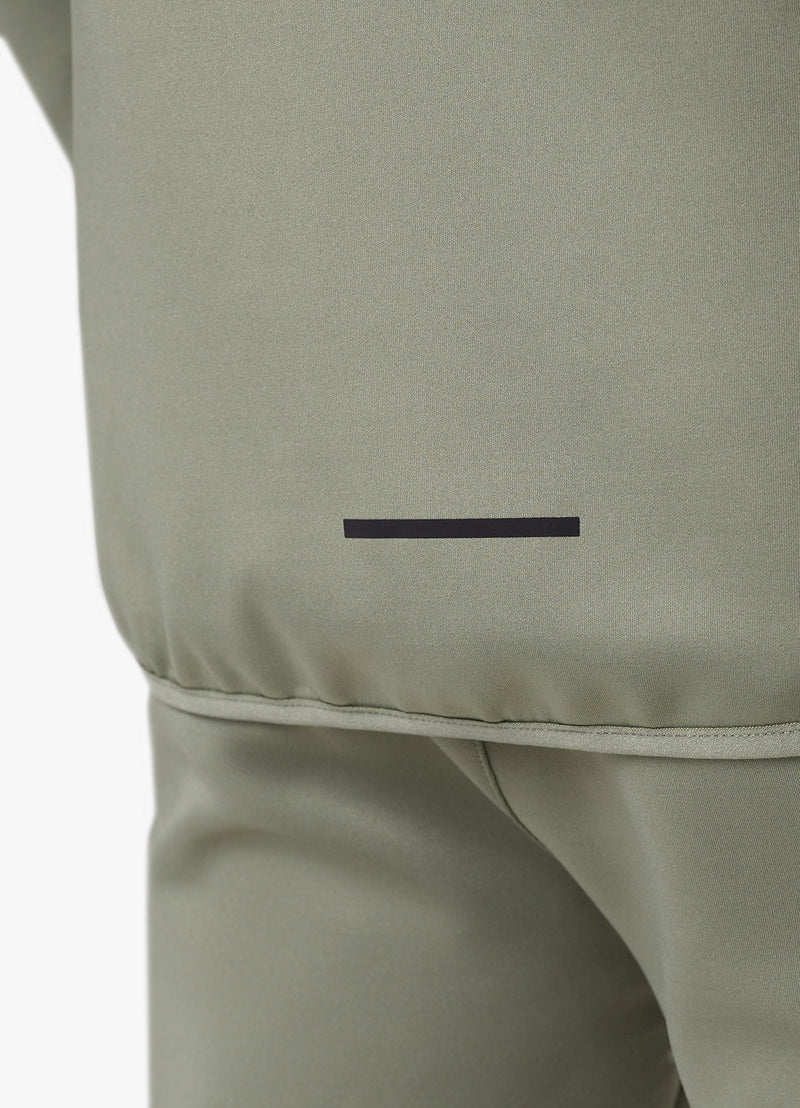 Gym King Taped Core Plus FZ Hood - Soft Khaki