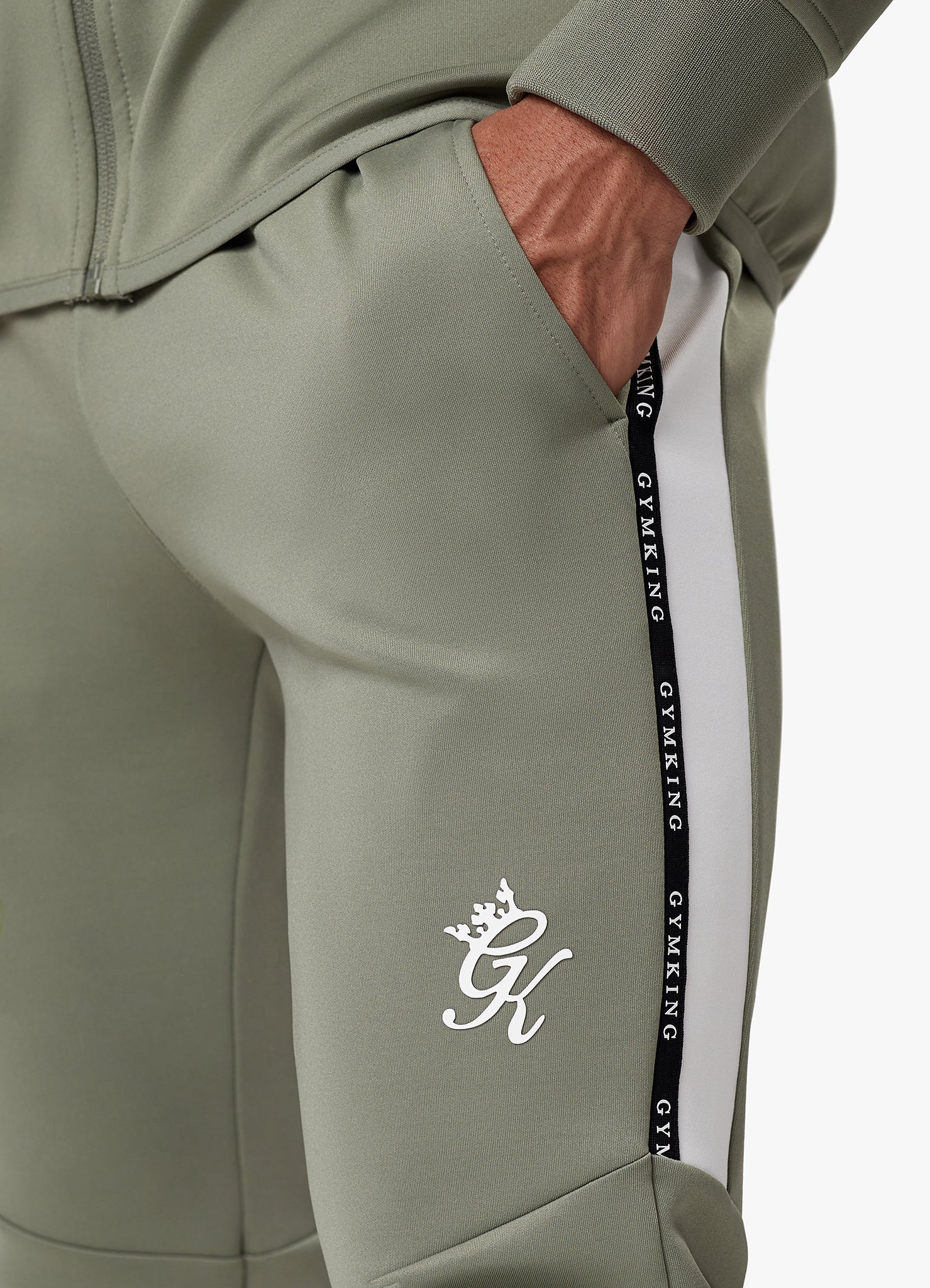 Gym King Taped Core Plus Jogger Soft Khaki GYM KING