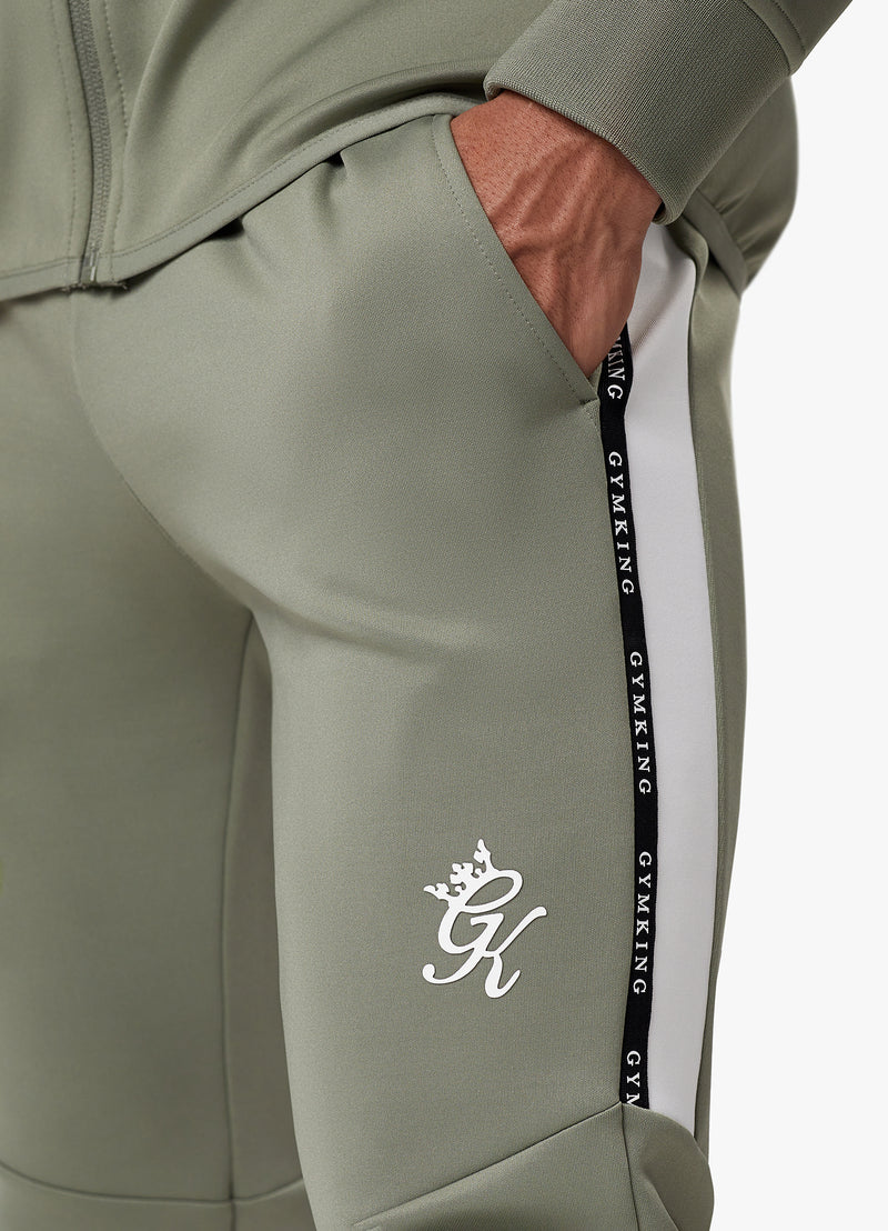 Gym King Taped Core Plus Jogger - Soft Khaki