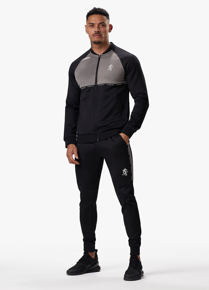 Gym King Taped Core Plus Jacket - Black/Steel