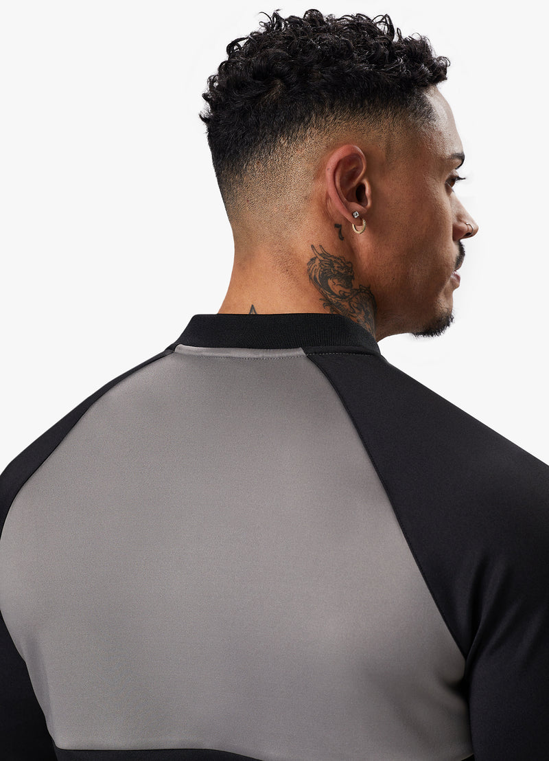 Gym King Taped Core Plus Jacket - Black/Steel