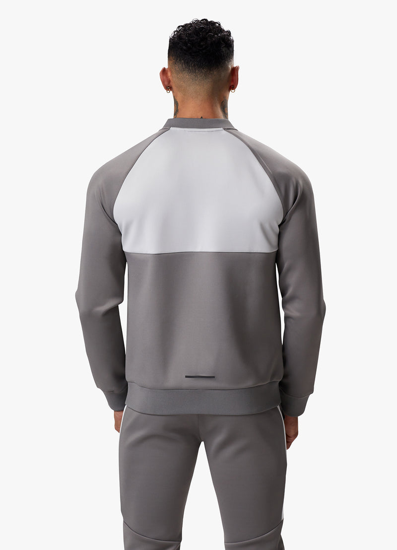 Gym King Taped Core Plus Jacket - Steel/Silver Grey