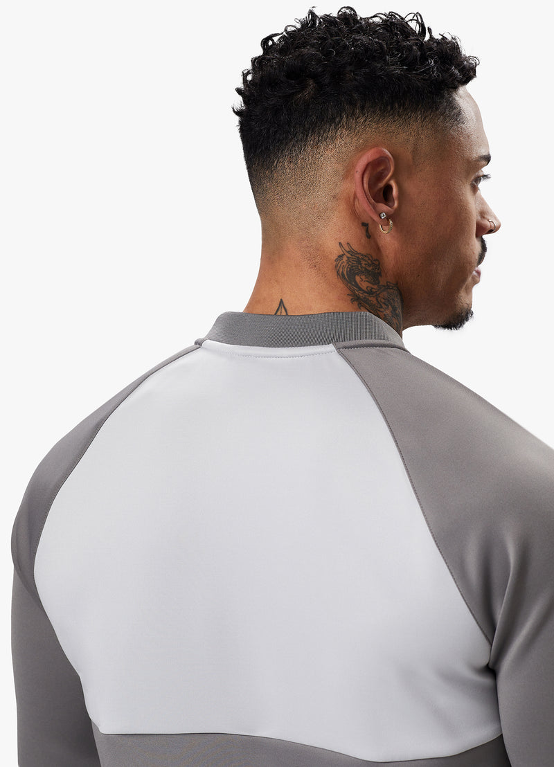 Gym King Taped Core Plus Jacket - Steel/Silver Grey