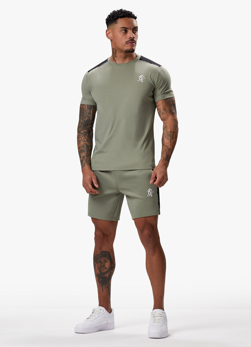 Gym King Taped Core Plus Tee - Soft Khaki