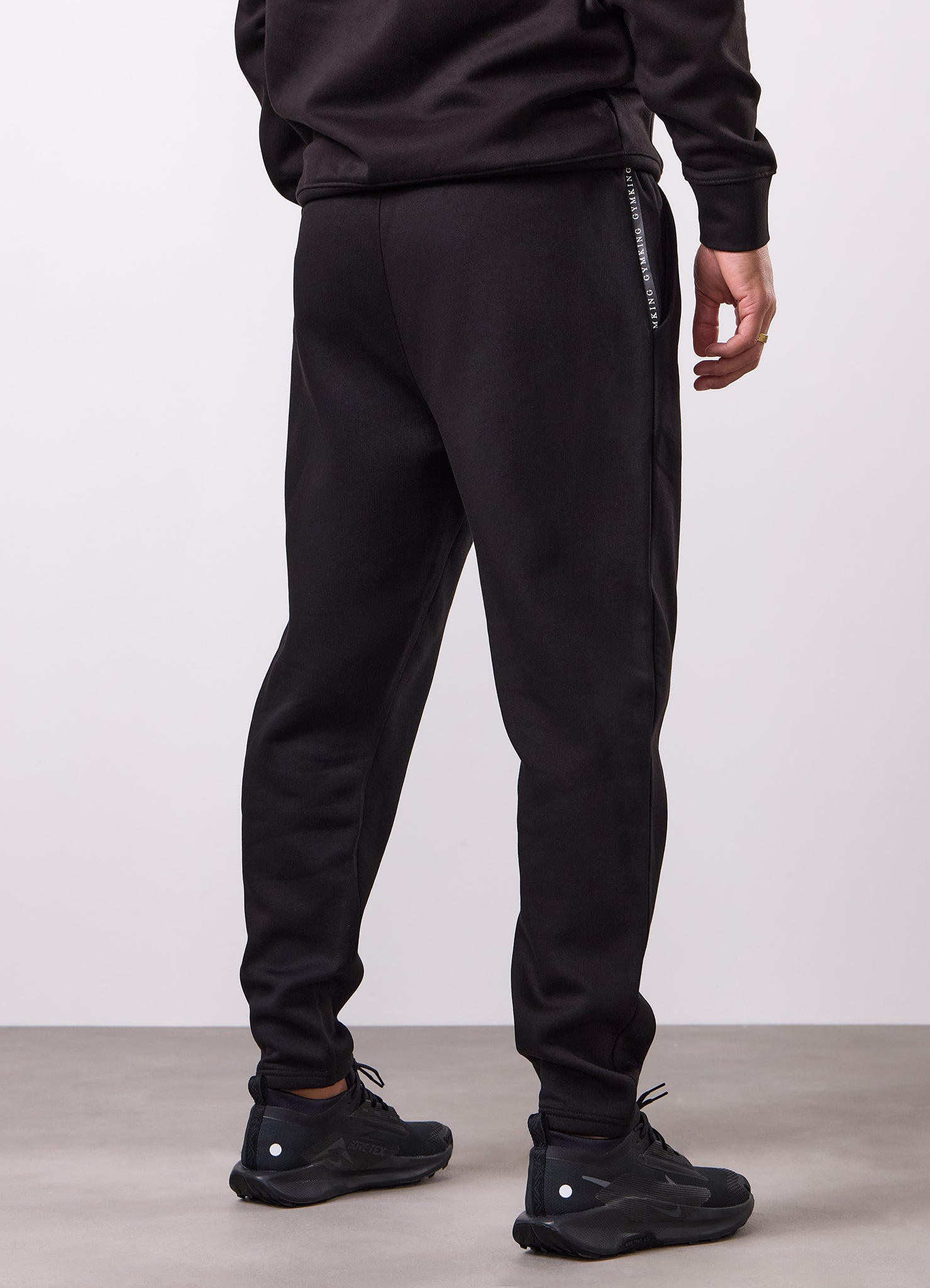 Gym King Taped Fleece Tracksuit - Black