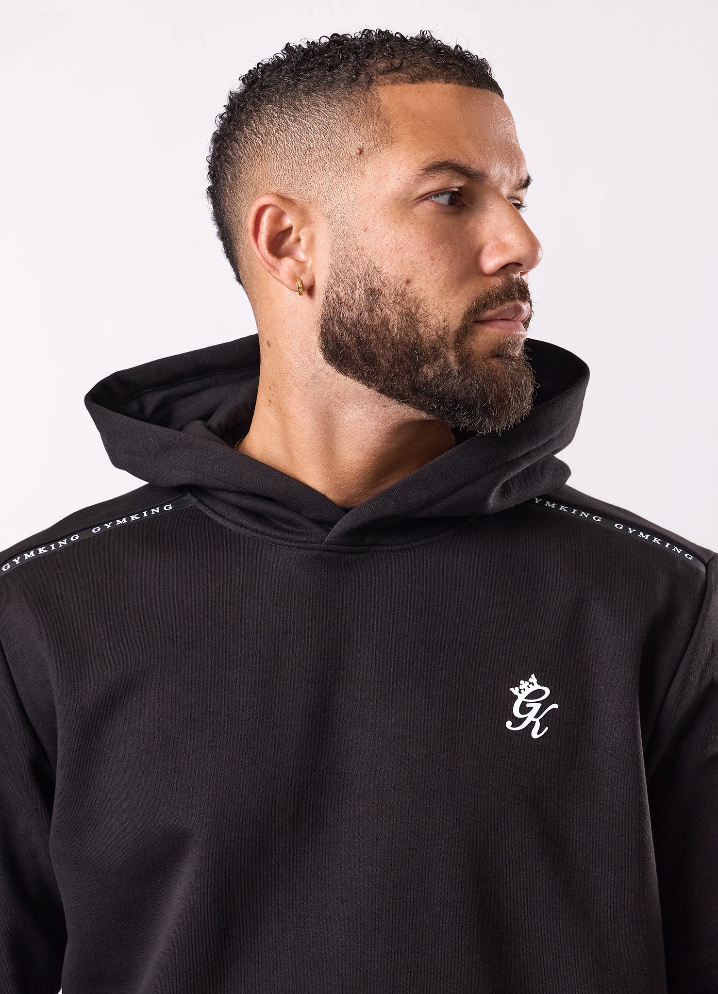 Gym King Taped Fleece Tracksuit - Black