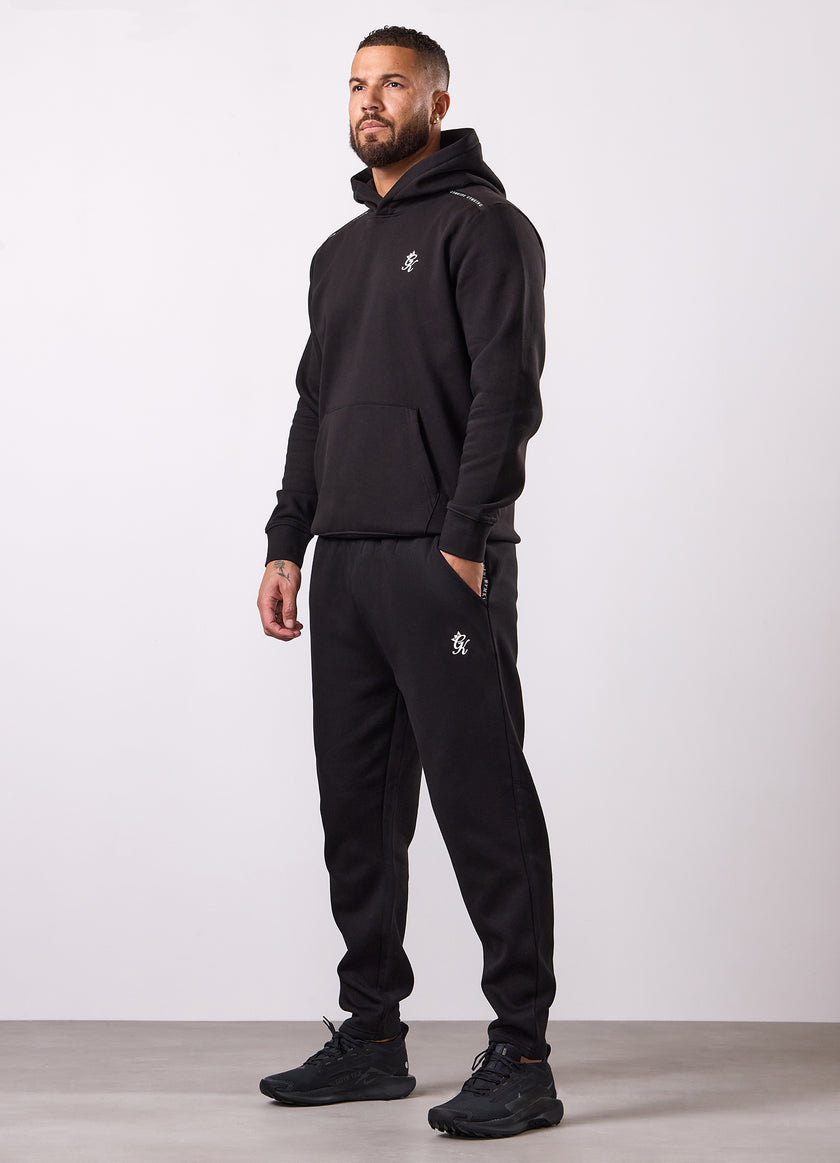 Gym King Taped Fleece Tracksuit - Black