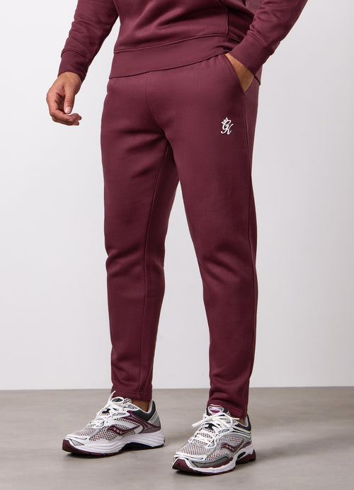 Gym King Taped Fleece Jogger - Burnt Fig