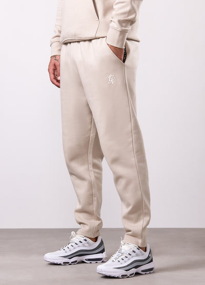 Gym King Taped Fleece Jogger - Light Stone