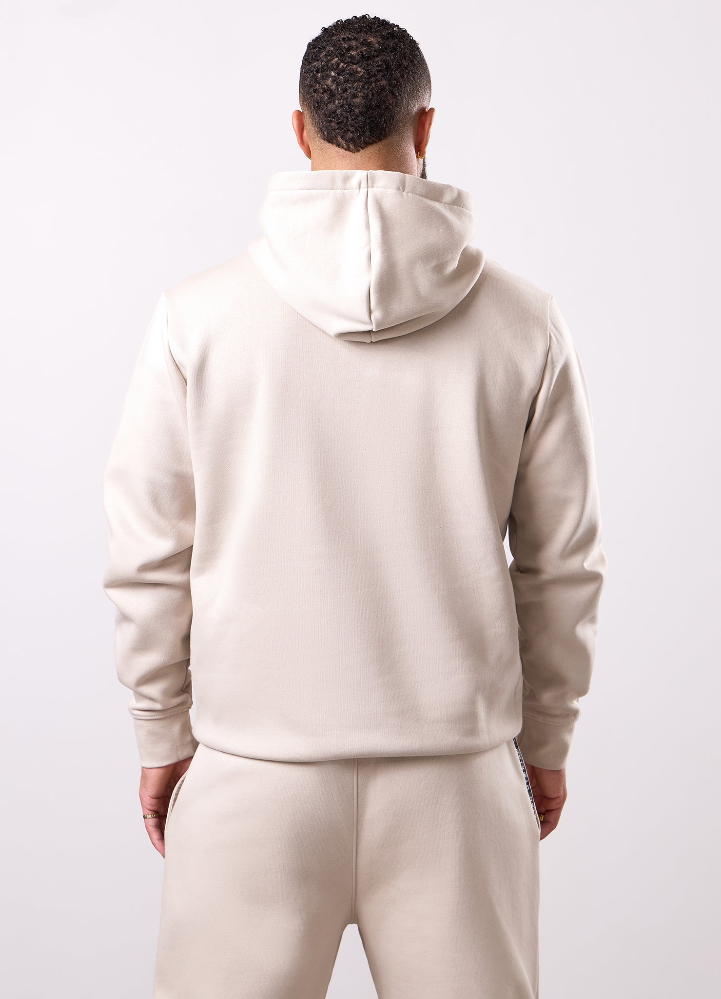 Gym King Taped Fleece Tracksuit - Light Stone