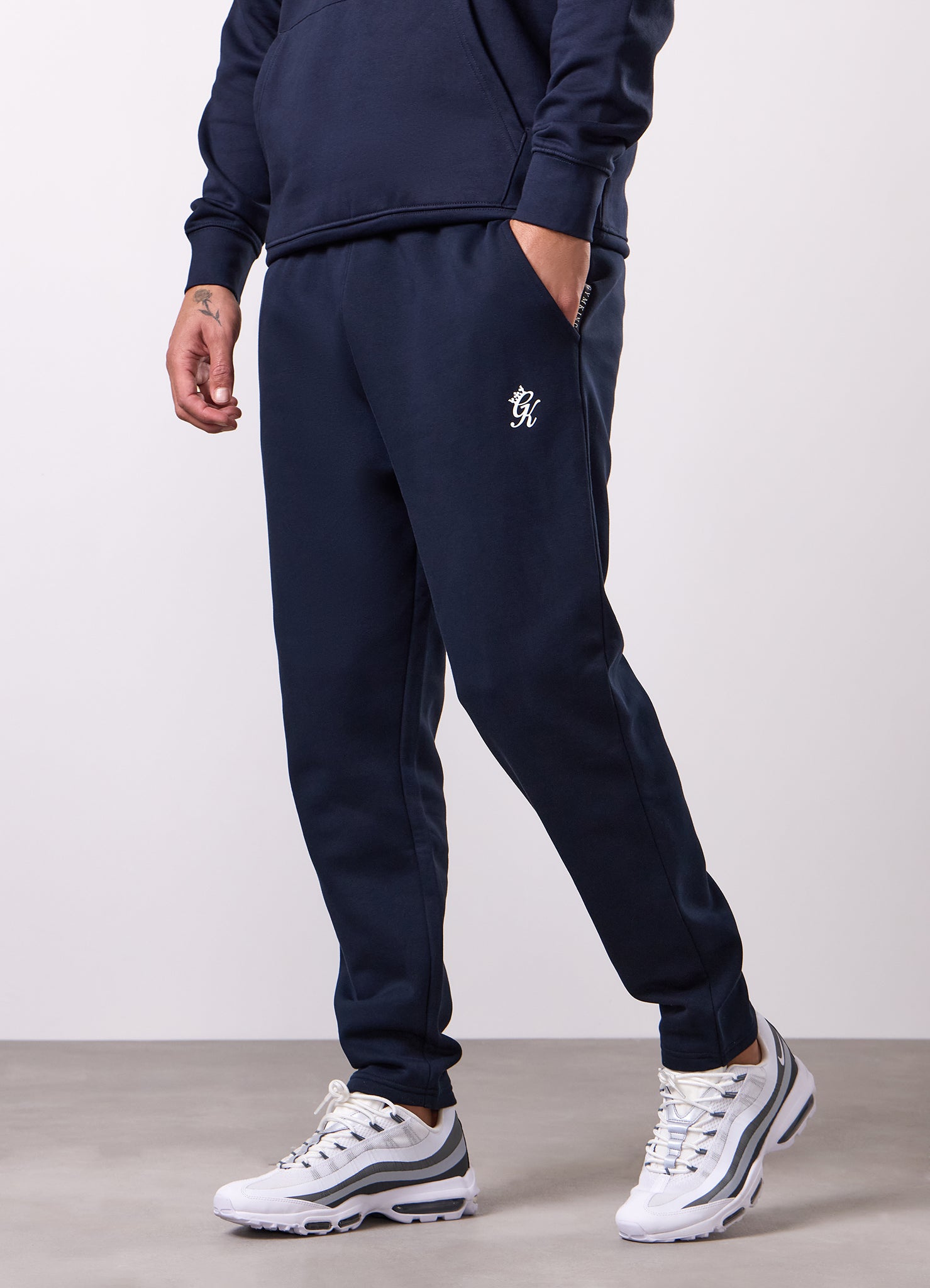 Gym King Taped Fleece Tracksuit - Navy