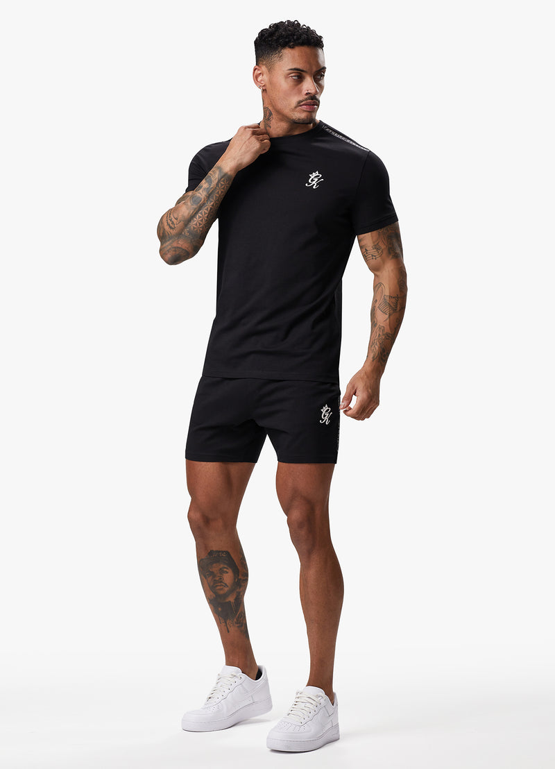 Gym King Taped Jersey Short - Black