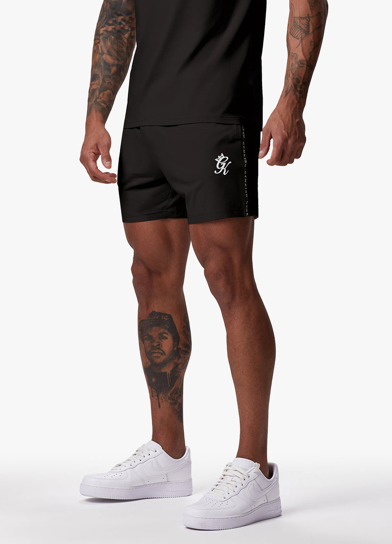 Gym King Taped Jersey Short - Black