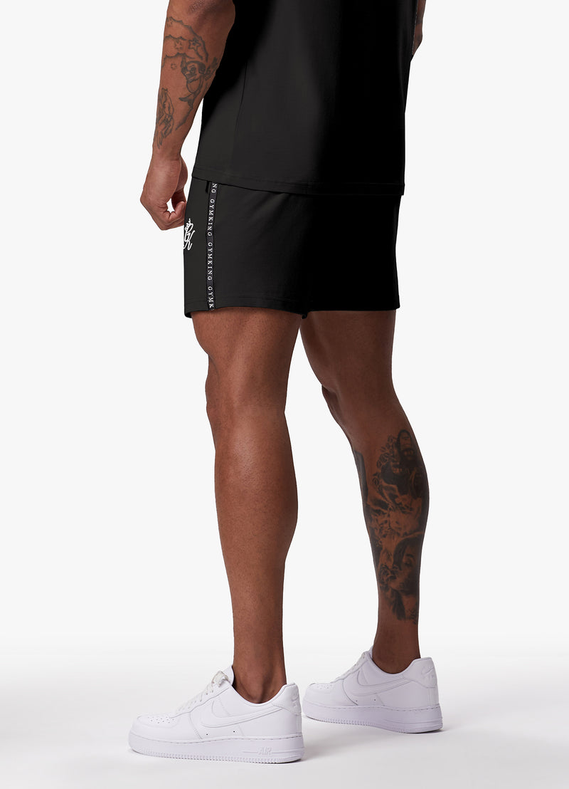 Gym King Taped Jersey Short - Black