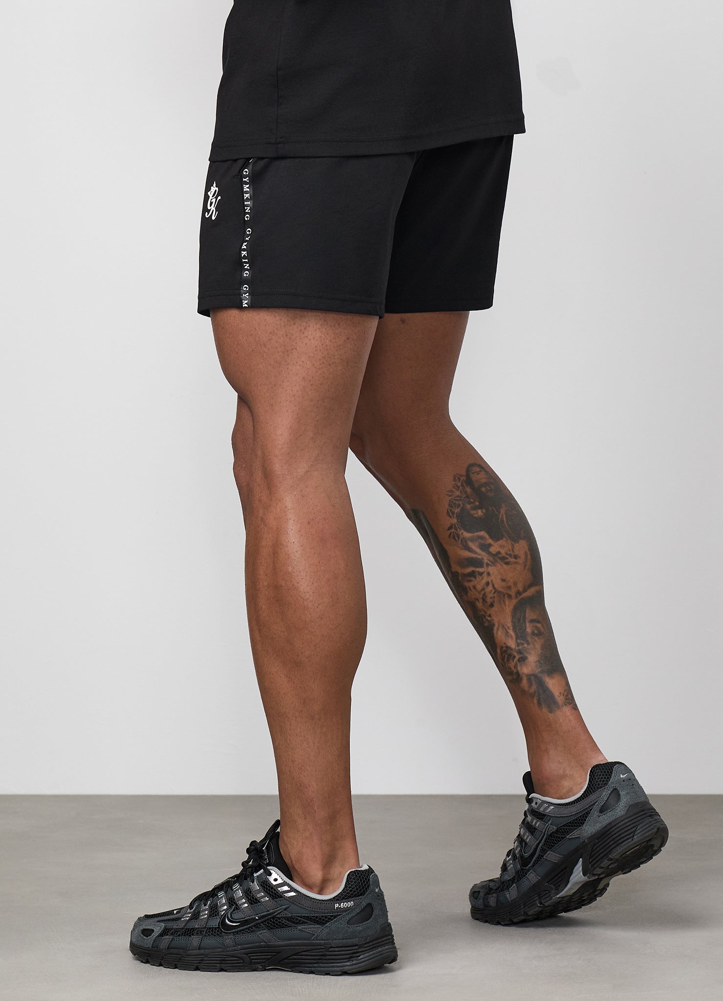 Gym King Taped Jersey Short - Black