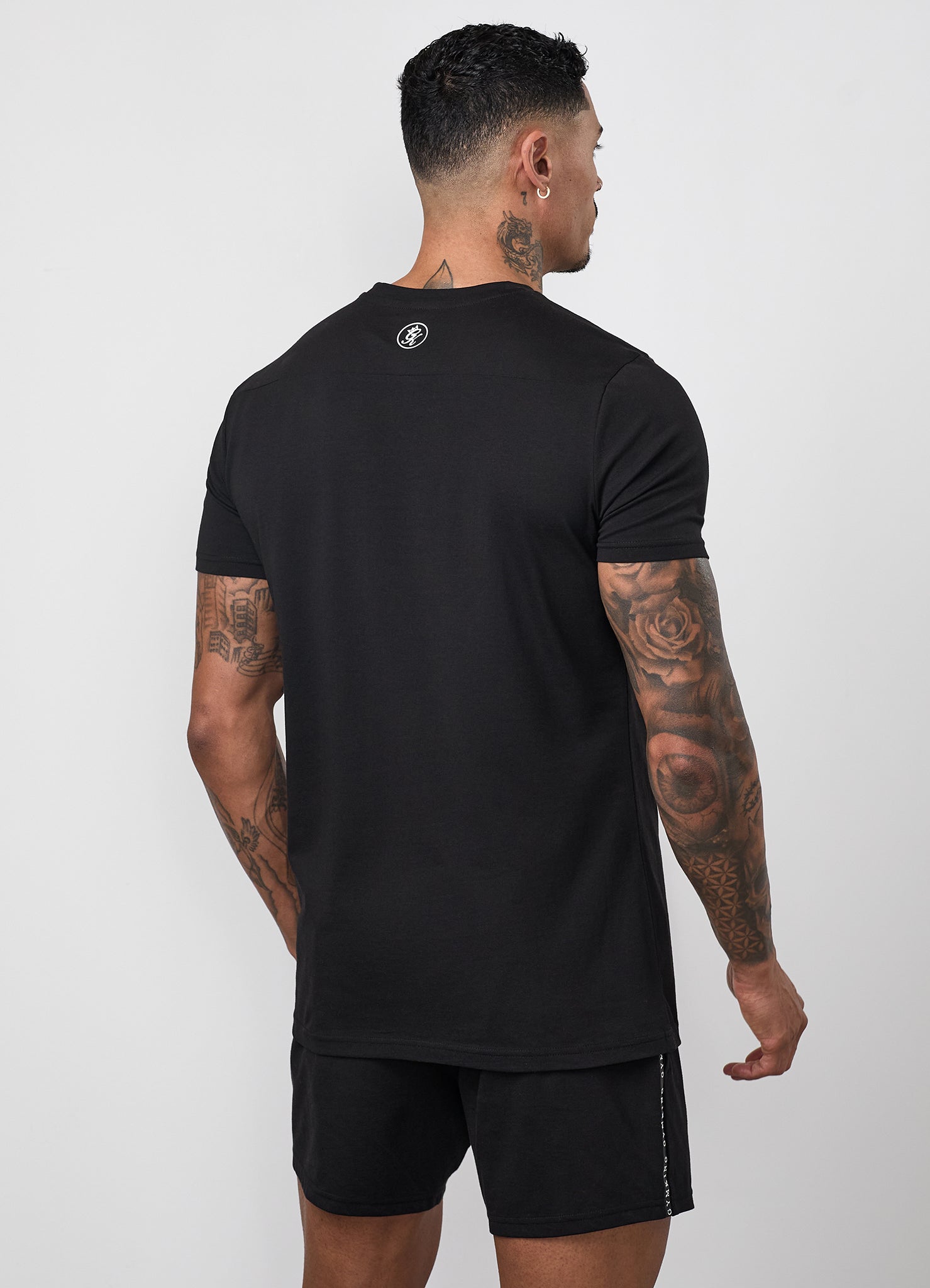 Gym King Taped Jersey Tee - Black