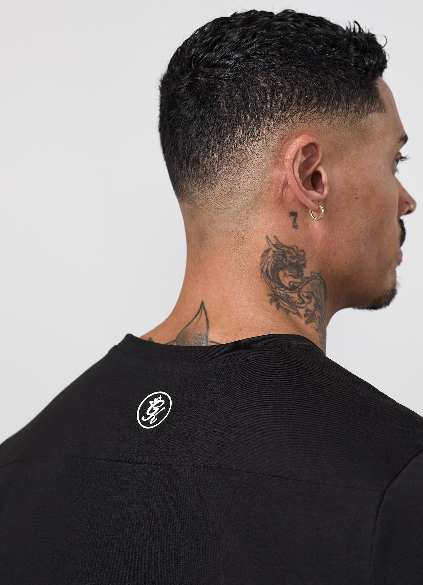 Gym King Taped Jersey Tee - Black