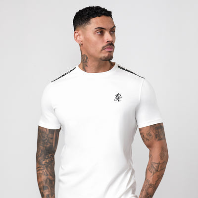 Gym King Taped Jersey Tee - Cream