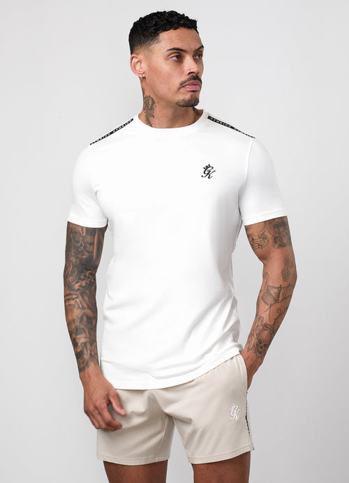Gym King Taped Jersey Tee - Cream