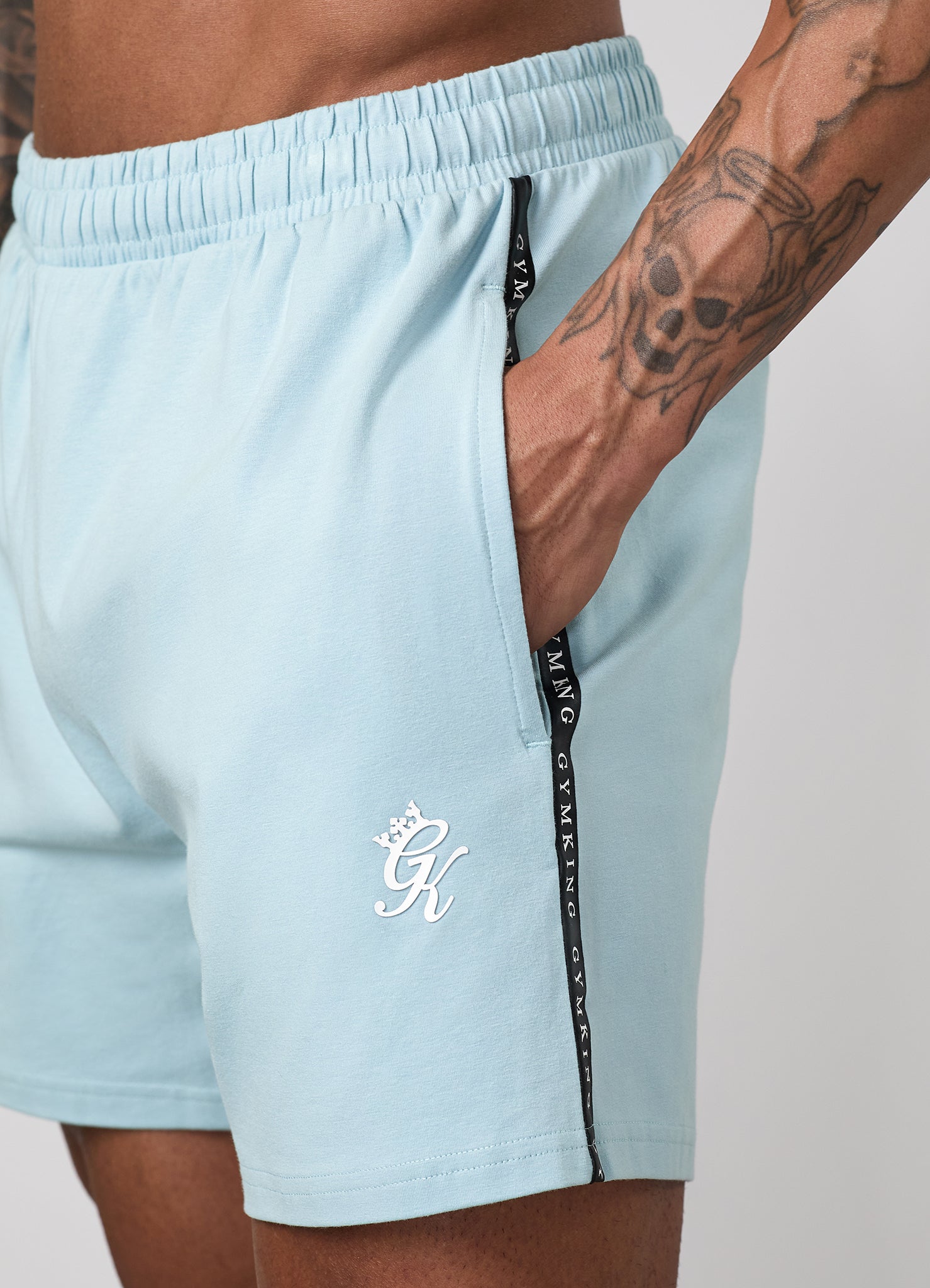 Gym King Taped Jersey Short - Dusky Mint