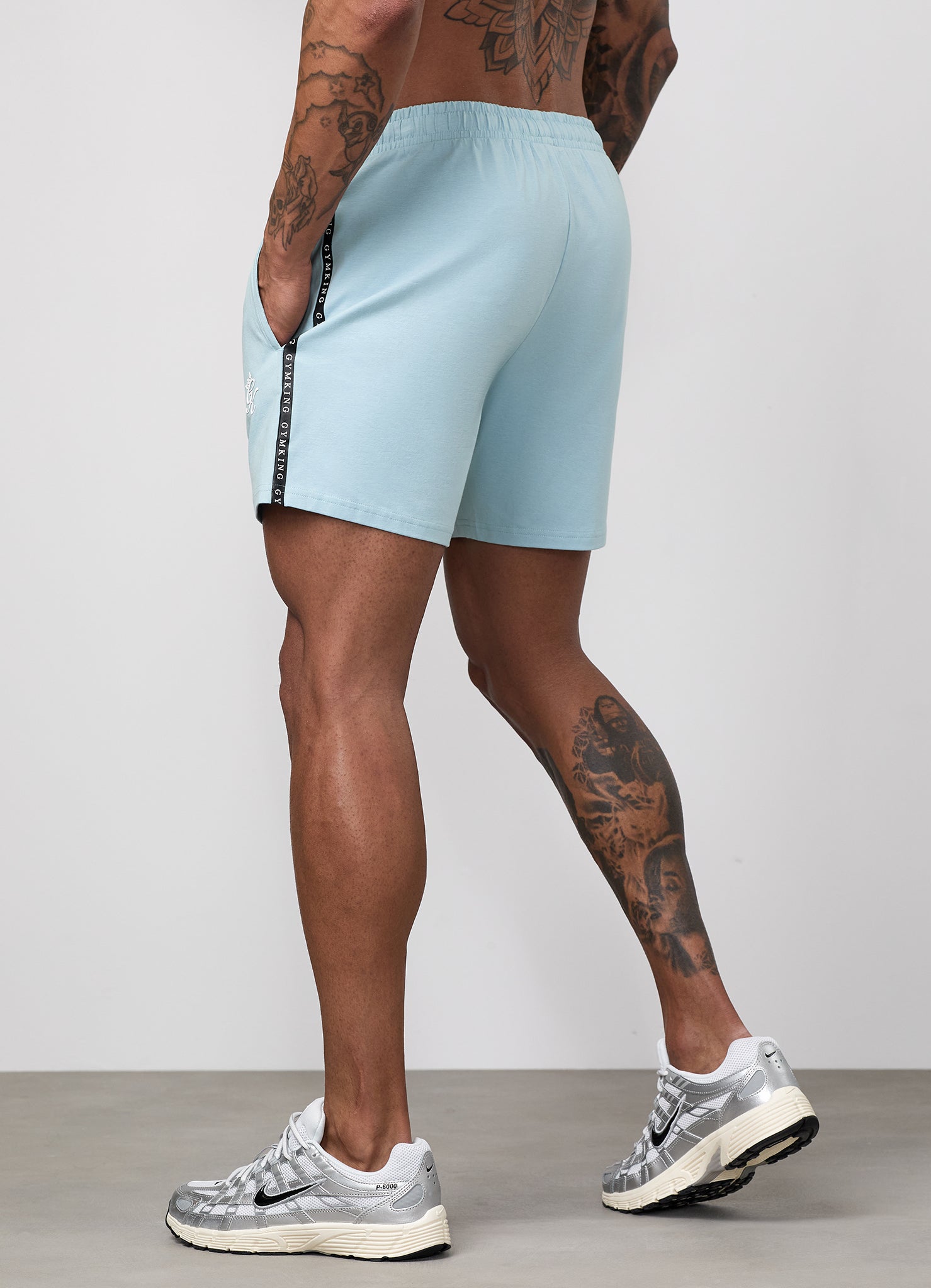Gym King Taped Jersey Short - Dusky Mint