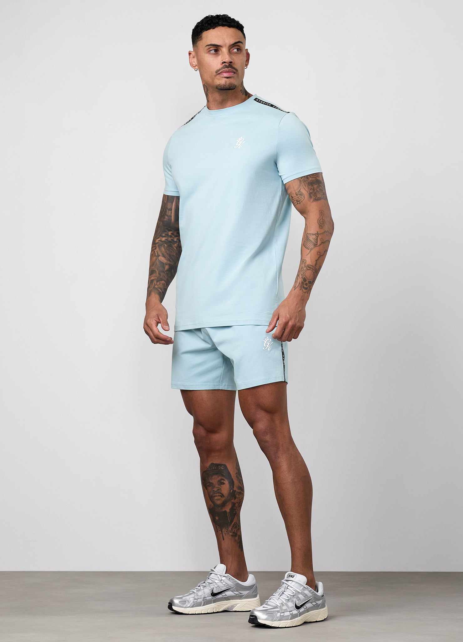 Gym King Taped Jersey Short - Dusky Mint