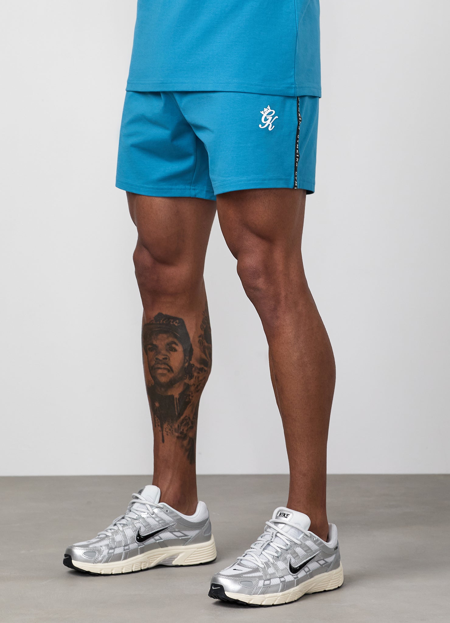 Gym King Taped Jersey Short - Harbour Teal