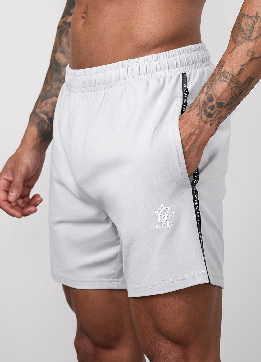 Gym King Taped Jersey Short - Light Grey