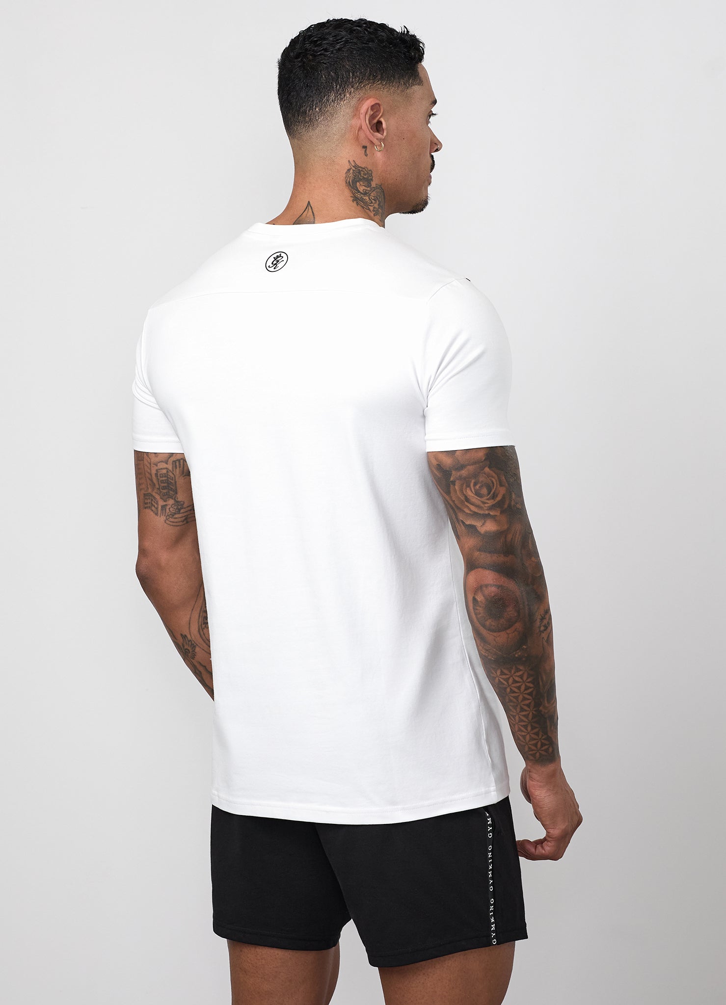 Gym King Taped Jersey Tee - White